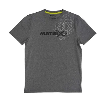 Тениска MATRIX Hex Print T-Shirt Grey