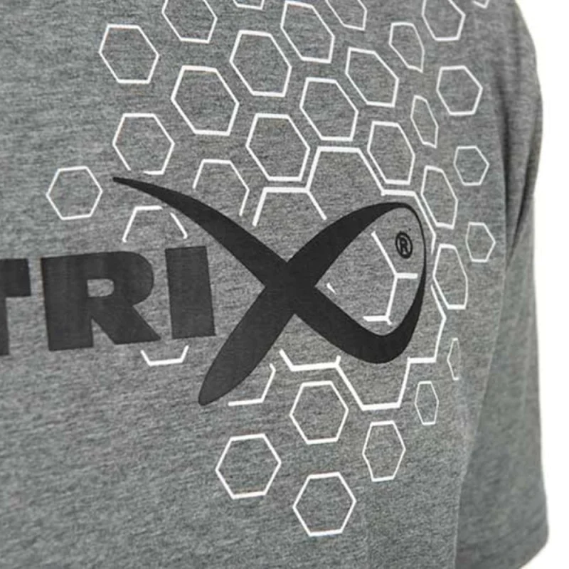 Тениска MATRIX Hex Print T-Shirt Grey