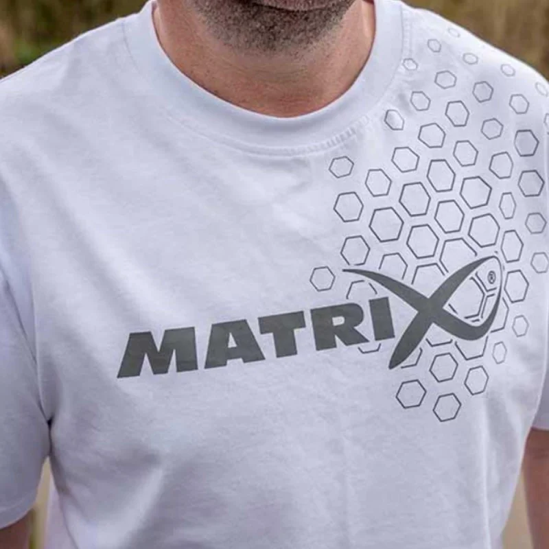 Тениска MATRIX Hex Print T-Shirt White