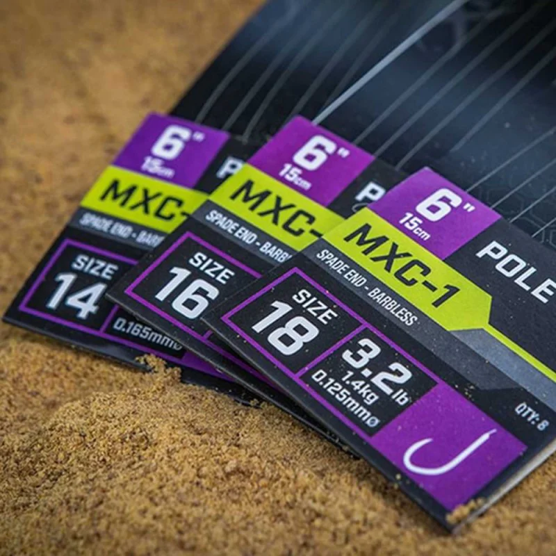 Вързани куки MATRIX MXC-1 Barbless Standard Rig