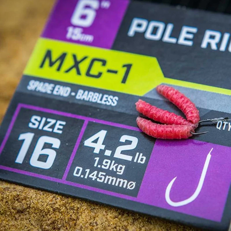 Вързани куки MATRIX MXC-1 Barbless Standard Rig