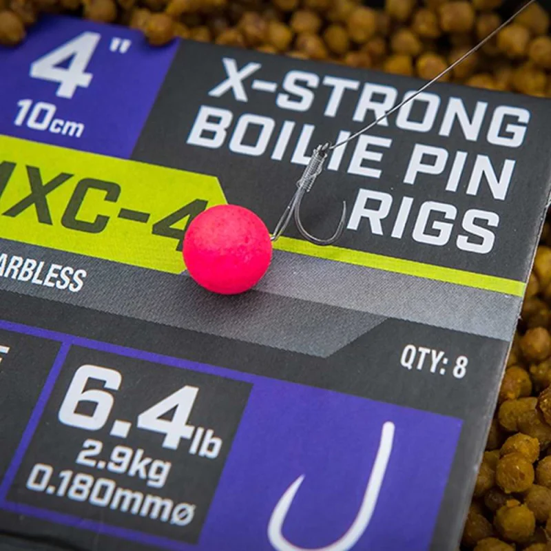 Вързани куки MATRIX MXC-4 4' X-Strong Boilie Pin Rigs