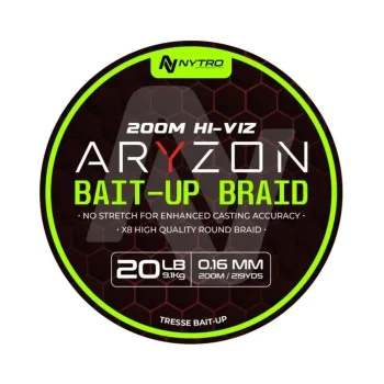 Плетено влакно NYTRO Aryzon Hiviz Bait Up Braid 0.16mm 200m