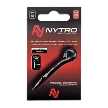 Щифт NYTRO Barbed Bait Spike 7,5mm 10x10
