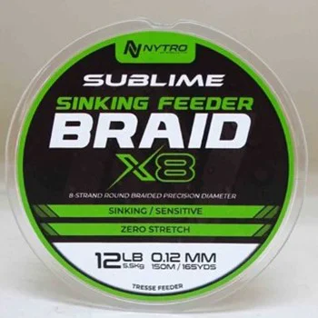 Плетено влакно NYTRO Sublime X8 Sinking Feeder Braid