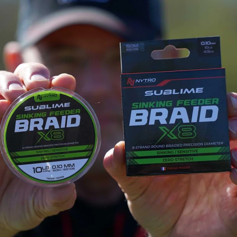 Плетено влакно NYTRO Sublime X8 Sinking Feeder Braid