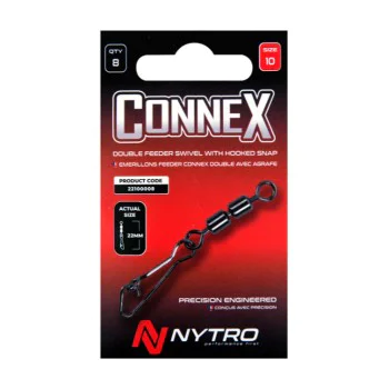 Вирбел с карабина NYTRO Double Feeder-Swivel-Hooked Snap