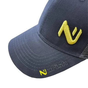 Шапка NUFISH Cap Grey Raised Yellow Logo