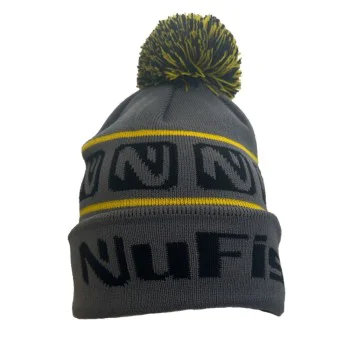 Зимна шапка NUFISH Grey and Yellow Woolly Hat