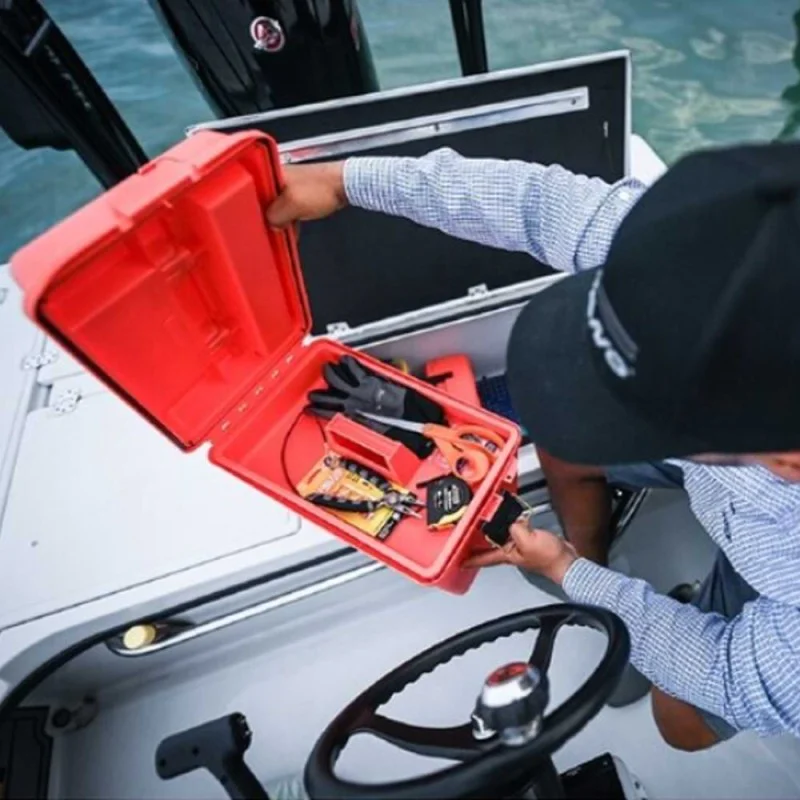 Аварийна кутия PLANO Marine Emergency Supply Box Deep Orange