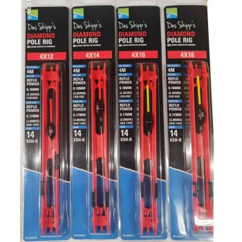 Готов монтаж с плувка PRESTON Diamond Pole Rig