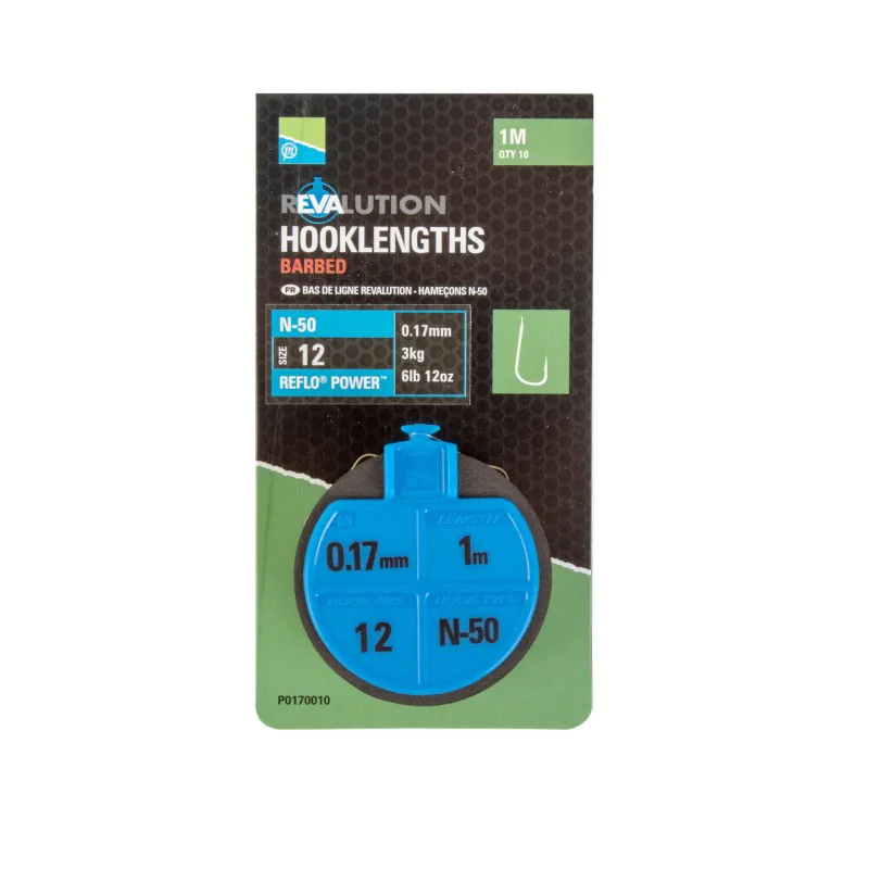 Вързани куки PRESTON Revalution Hooklengths N50 - 100cm