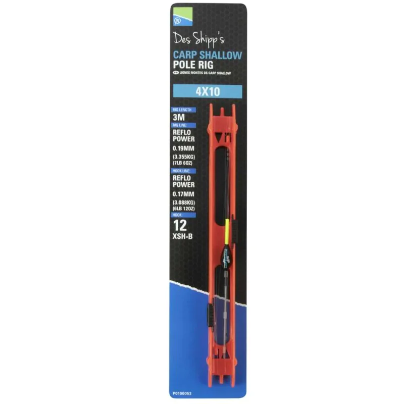 Готов монтаж с плувка PRESTON Carp Shallow Pole Rig