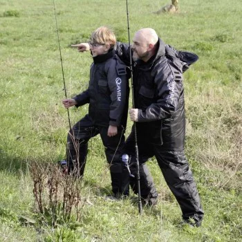 Детски зимен костюм QUANTUM Winter Suit Kids black grey