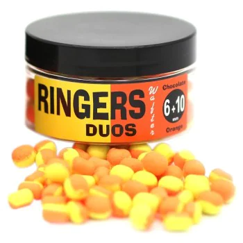 Неутрални дъмбели RINGERS Duo Orange and Yellow Wafters 6-10mm 50g