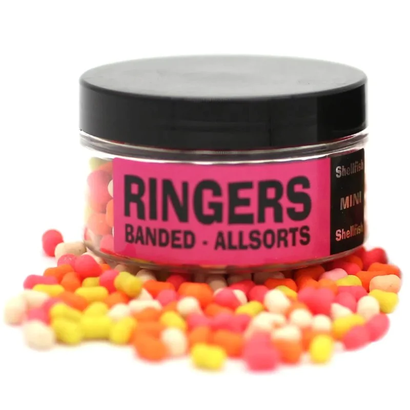Микс от цветове - стръв RINGERS Banded Allsorts Mini - 70g