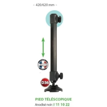 Крак за платформа и прикачни RIVE OPEN D36 Leg Telescopic Black 420/620mm