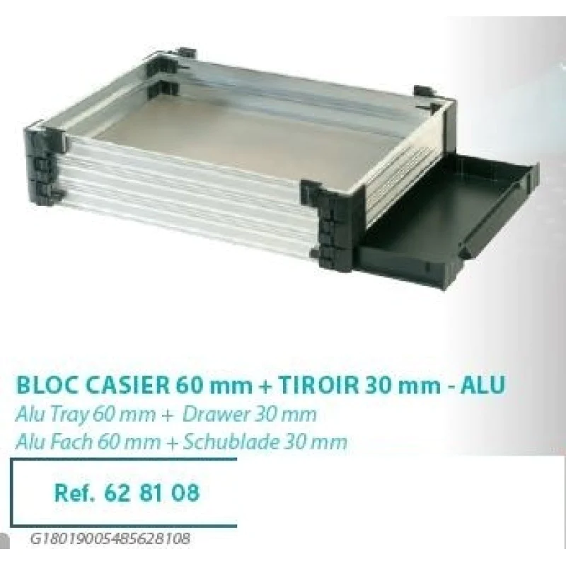 Модул за платформа RIVE Tray 30mm + Drawer 30mm Unit - Alu