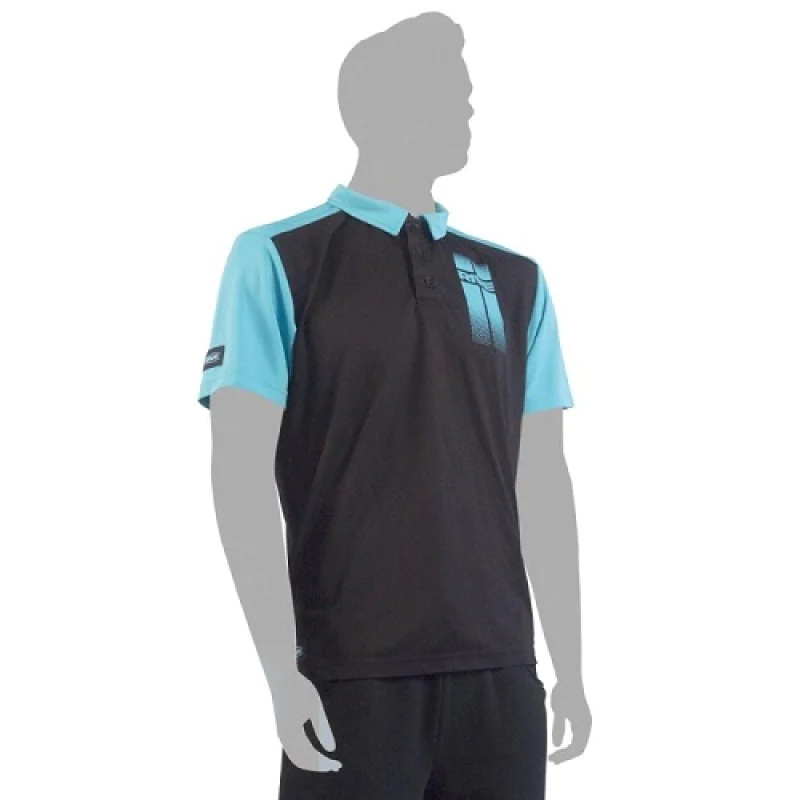 Тениска с яка RIVE Black Polo Stripes