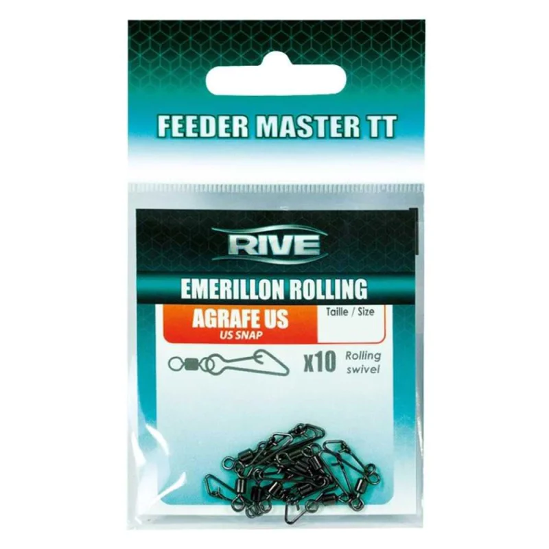 Вирбел с карабина RIVE Rolling Swivel US Snap