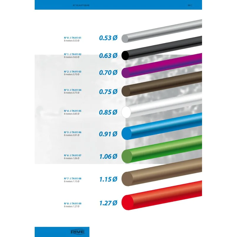 Плътен ластик RIVE Solid Elastic - 8m