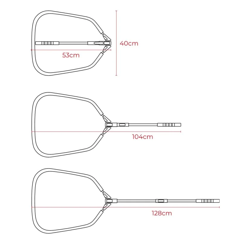 Сгъваем кеп SPRO Folding Float Net Tele 50