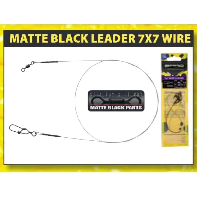 Повод за хищник SPRO Matte Black Leader 7x7 Wire 0.36mm