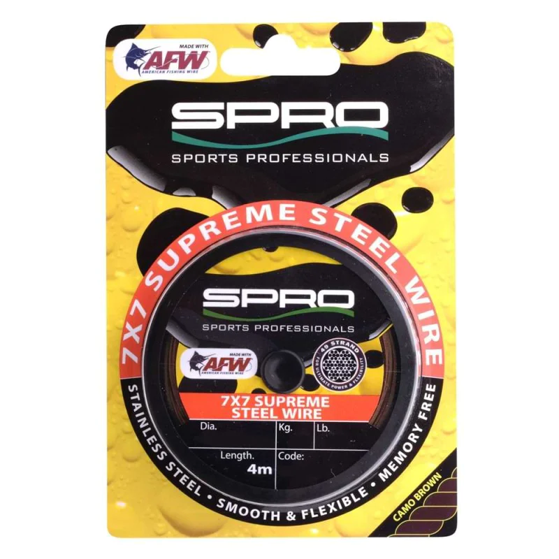 Стоманено влакно за поводи SPRO Super Steel AFW Wire 30kg 0.58mm 4m