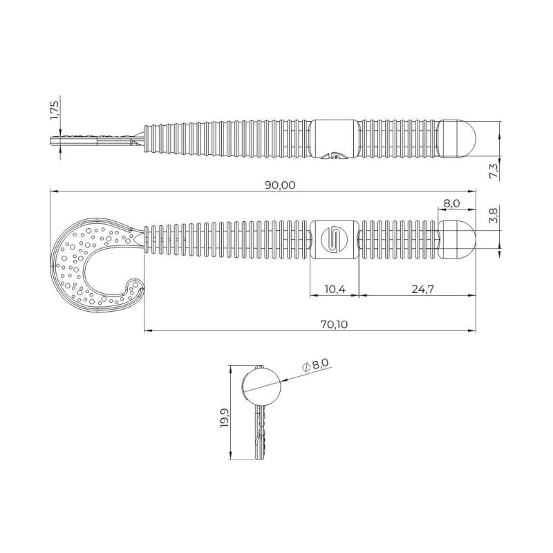Силиконова примамка SPRO Scent Insta Worm 11cm 5g