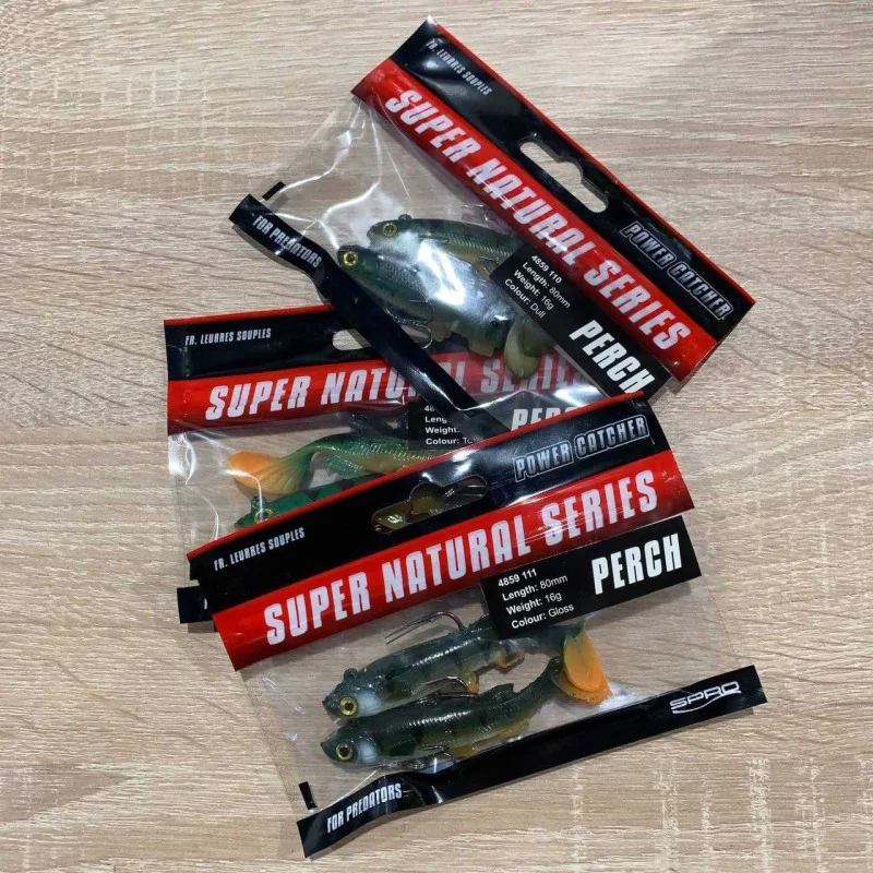 Силиконова примамка SPRO PowerCatcher Super Natural Perch 8cm 16g
