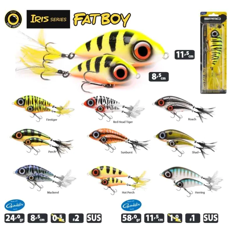 Воблер SPRO Iris Fatboy 8.5cm 24g