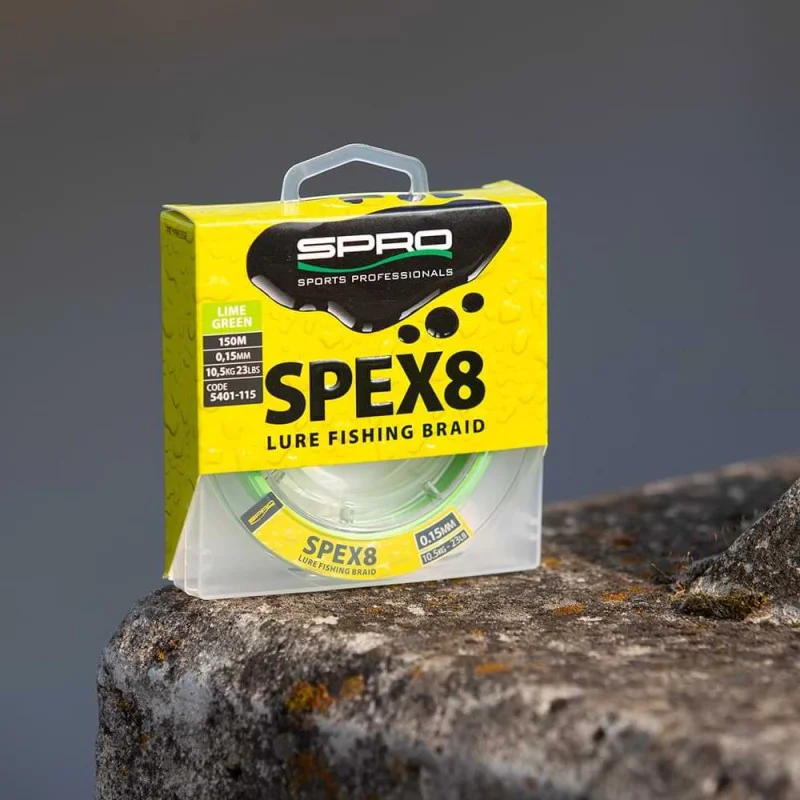Плетено влакно SPRO Spex8 Braid Lime Green 150m