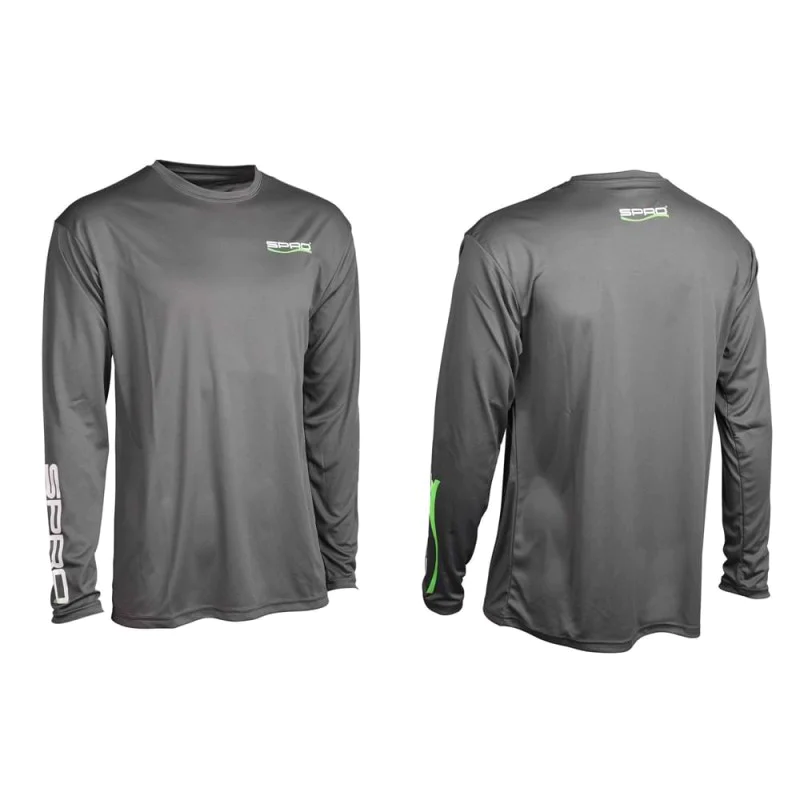 UV блуза SPRO Cooling Performance Crew Shirt Long Sleeve UV Protection - Grey