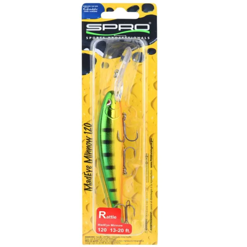 Воблер SPRO Madeye Minnow 120mm 14g