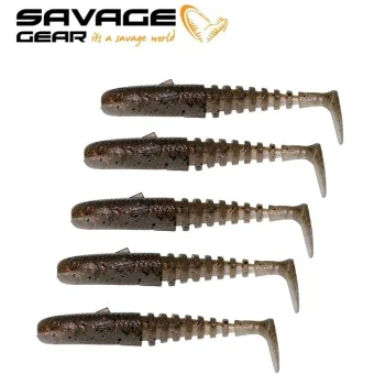 Силиконова примамка SAVAGE GEAR Gobster Shad 7.5cm 5g Holo Baitfish 5pcs