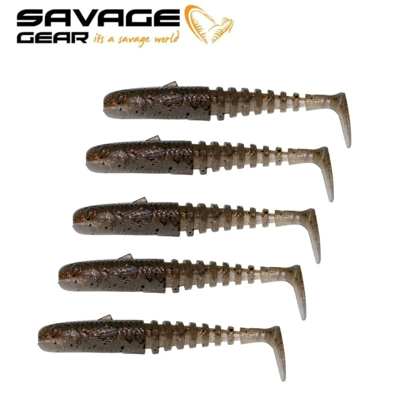 Силиконова примамка SAVAGE GEAR Gobster Shad 11.5cm 16g Holo Baitfish 5pcs