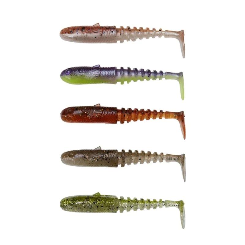 Силиконова примамка SAVAGE GEAR Gobster Shad 7.5cm 5g Clear Water Mix 5pcs