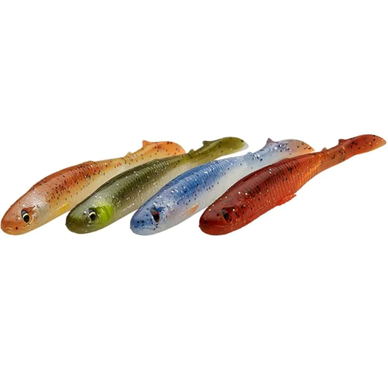 Силиконова примамка SAVAGE GEAR Slender Scoop Shad 11cm 7g Clear Water Mix 4pcs
