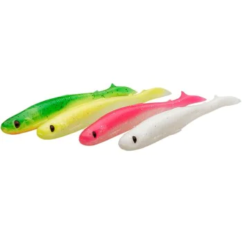Силиконова примамка SAVAGE GEAR Slender Scoop Shad 11cm 7g Dark Water Mix 4pcs