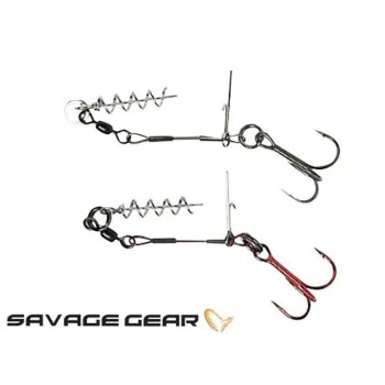 Стингер SAVAGE GEAR Carbon49 Corkscrew Stinger #1 16kg 2pcs