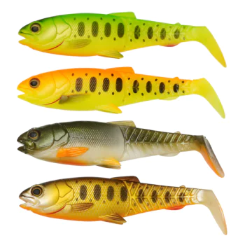 Силиконова примамка SAVAGE GEAR Craft Cannibal Paddletail 10.5cm 12g Dark Water Mix - 4pcs