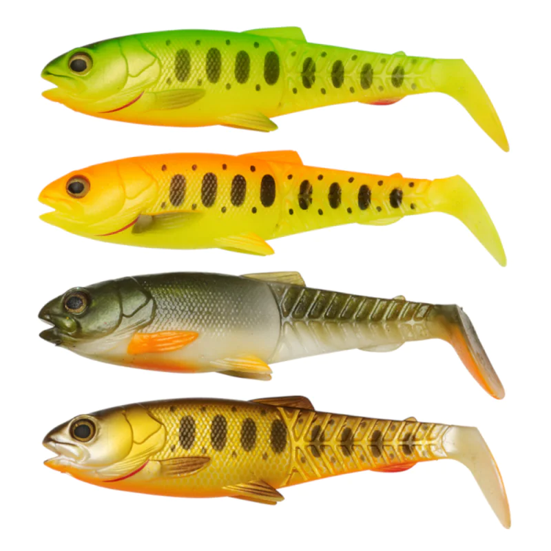 Силиконова примамка SAVAGE GEAR Craft Cannibal Paddletail 12.5cm 20g Dark Water Mix - 4pcs