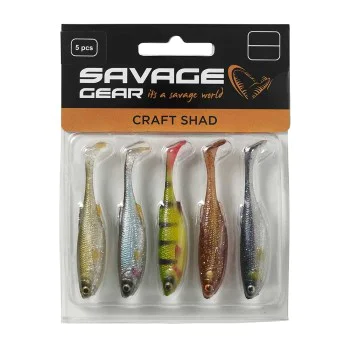 Силиконова примамка SAVAGE GEAR Craft Shad 7.2cm 2.6g Clear Water Mix - 5pcs