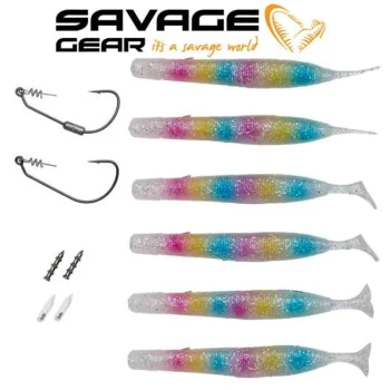Силиконова примамка SAVAGE GEAR Gravity Stick Mini Kit 12cm 13g Sinking Cotton Candy