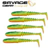Силиконова примамка SAVAGE GEAR Gobster Shad 9cm 9g Firecracker 5pcs