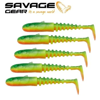Силиконова примамка SAVAGE GEAR Gobster Shad 7.5cm 5g Firecracker 5pcs