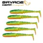 Силиконовa примамкa SAVAGE GEAR Gobster Shad 11.5cm 16g Firecracker 5pcs