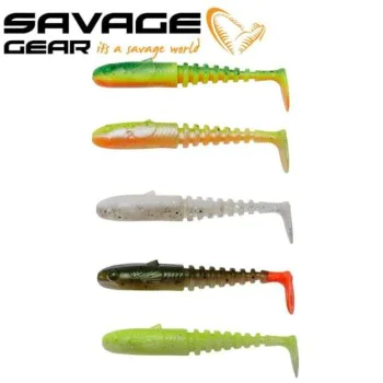 Силиконова примамка SAVAGE GEAR Gobster Shad 11.5cm 16g Dark Water Mix 5pcs