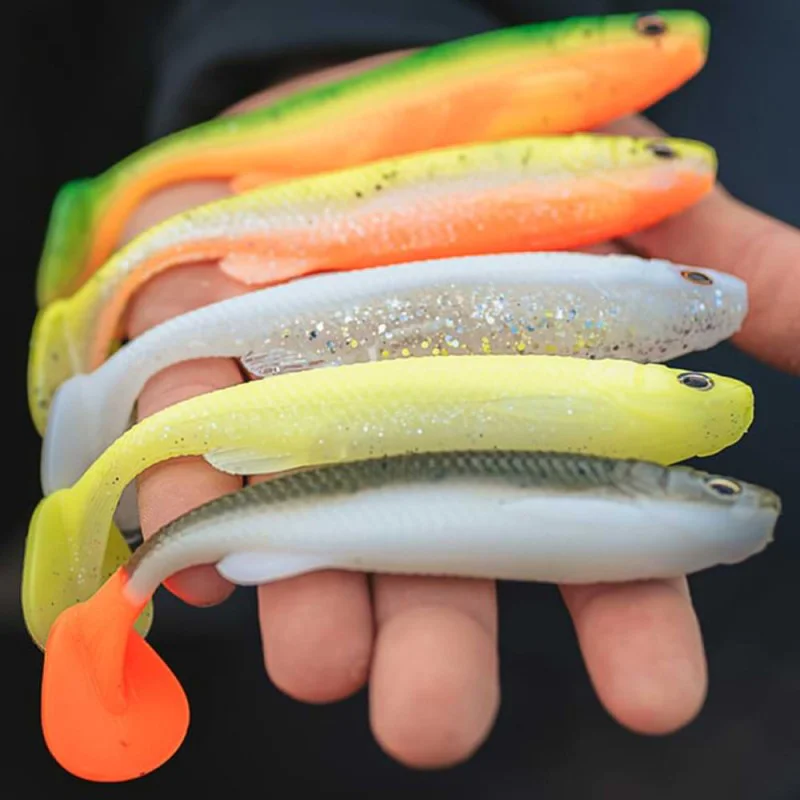 Силиконова примамка SAVAGE GEAR Fat Minnow T-Tail 10.5cm 11g Dark Water Mix 5pcs