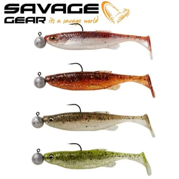 Силиконова примамка SAVAGE GEAR Fat Minnow T-Tail RTF 10.5cm 11g + 10g #3/0 Sinking Clearwater Mix